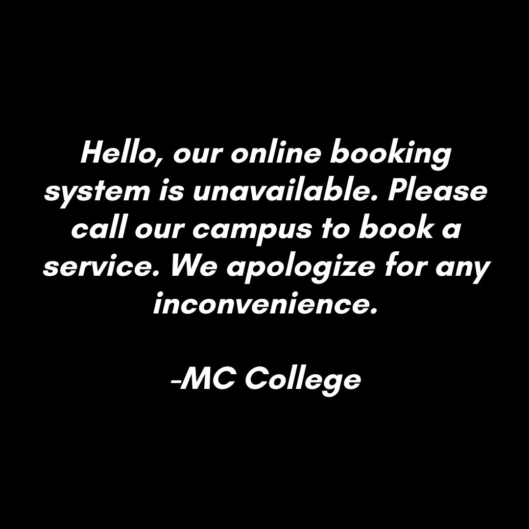 mc college booking